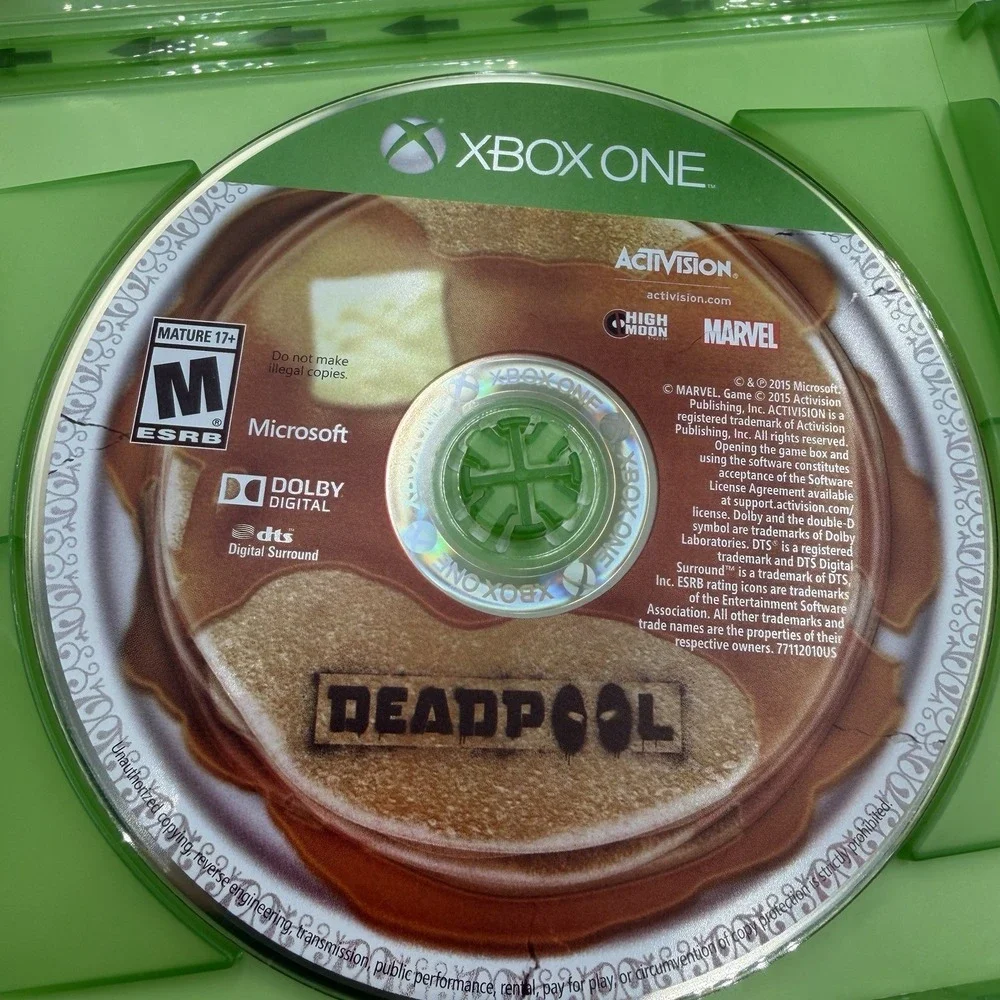 Deadpool Microsoft Xbox One Gaming Tested working No Manual Booklet